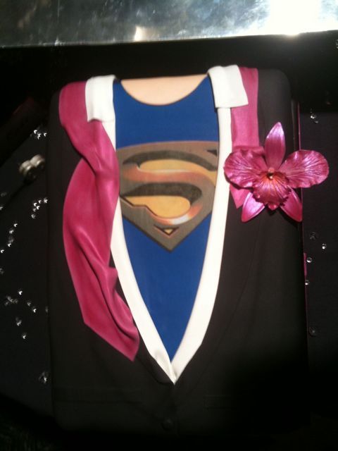 Superman Groom's Cake