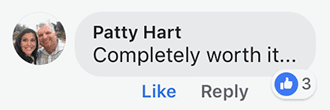 Patty Hart's post on Facebook about Peter Merry with MERRY WEDDINGS